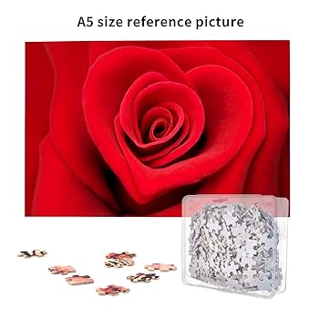 Amazon.co.jp: 1000ピース ジグソーパズル バラ 花柄 赤い 大人